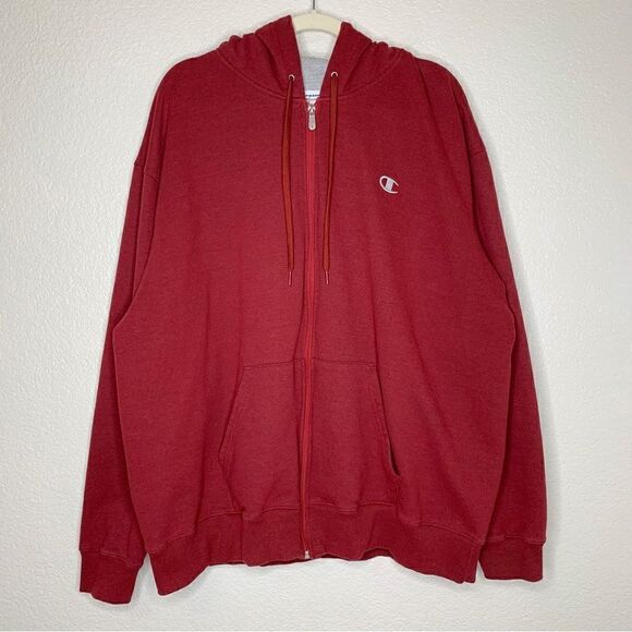 Champion Men's Size 2XL Full-zip Eco Fleece Hoodie Jacket - Picture 1 of 9